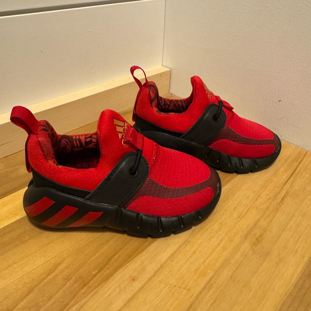Adidas Kids Red and Black Sneakers